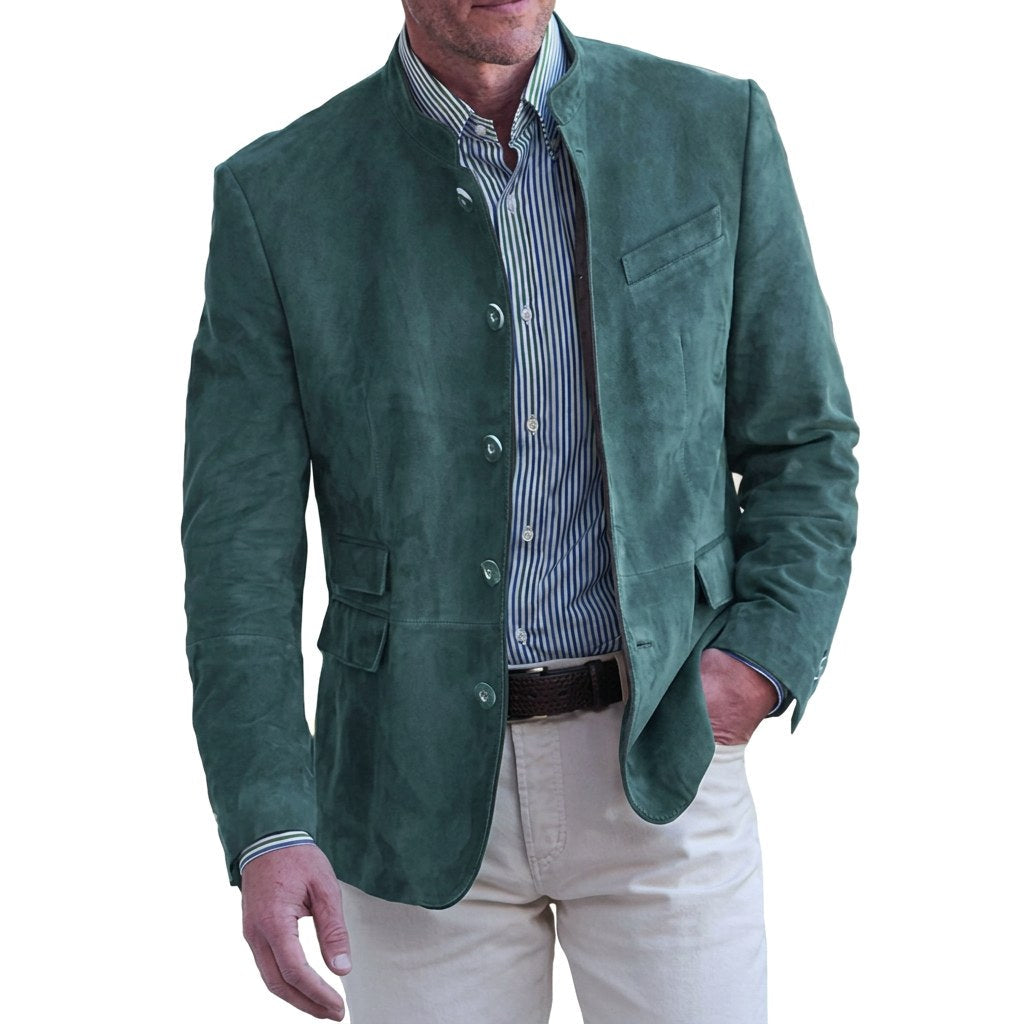 Gloria | Women's Stand-Collar Jacket, Button-Front Blazer | The Dress Cellar