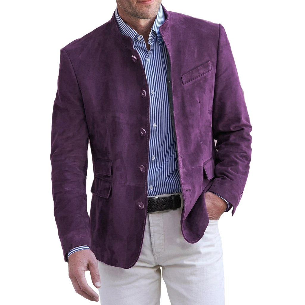 Gloria | Women's Stand-Collar Jacket, Button-Front Blazer | The Dress Cellar