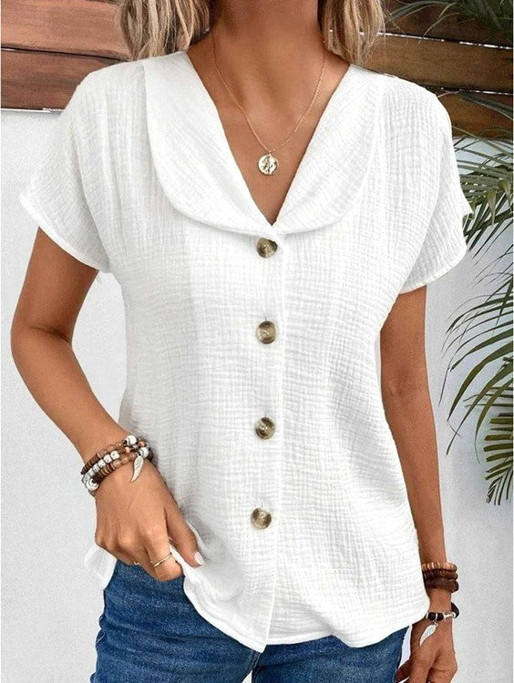 Lauren | Women's Chic Button-Front Blouse - image 1