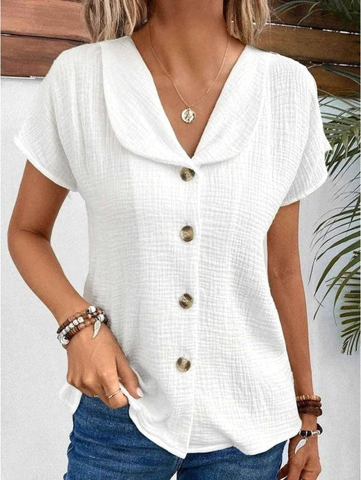 Lauren | Women's Chic Button-Front Blouse - image 1