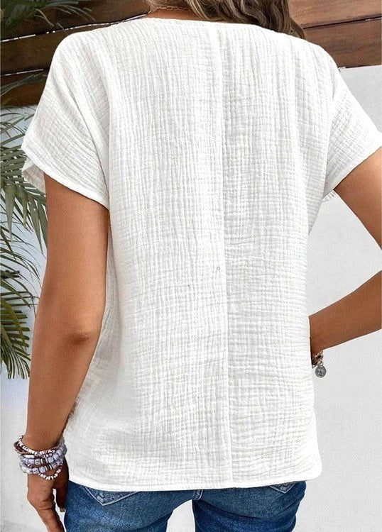 Lauren | Women's Chic Button-Front Blouse - image 2