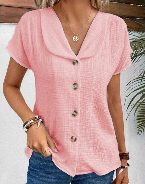 Lauren | Women's Chic Button-Front Blouse - image 5