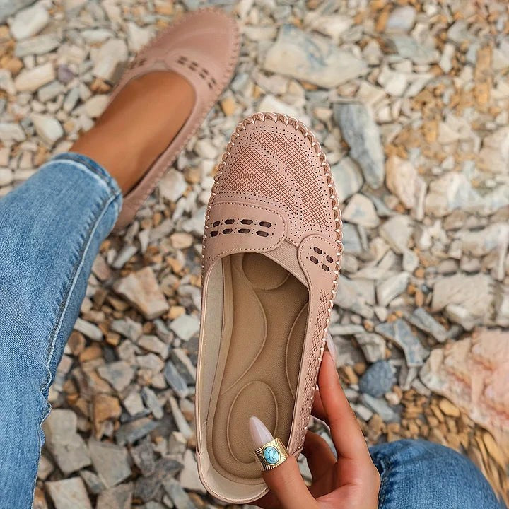 Leah | Women's Orthopedic Comfort Flat - Light Pink