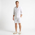 Keith | Men's Linen Shorts with Drawstring, Lightweight Summer Shorts | The Dress Cellar