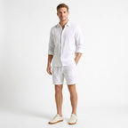 Keith | Men's Linen Shorts with Drawstring, Lightweight Summer Shorts | The Dress Cellar