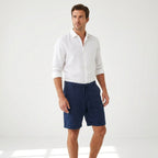 Keith | Men's Linen Shorts with Drawstring, Lightweight Summer Shorts | The Dress Cellar