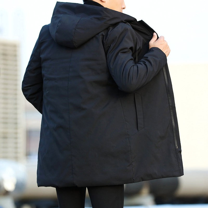 Liam | Men's Insulated Winter Coat, Mid-Length Warm Coat | The Dress Cellar