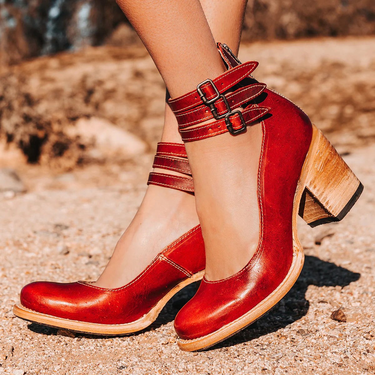 Lily | Women's Elegant Comfort Sandals - Red
