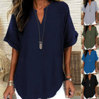 Lily | Women's Lightweight V-Neck Short Sleeve Top - image 1