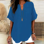 Lily | Women's Lightweight V-Neck Short Sleeve Top - image 3