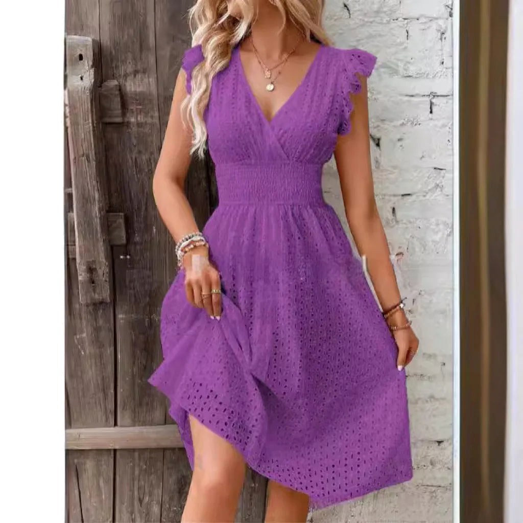 Lily | Women's V-Neck Summer Dress - image 10