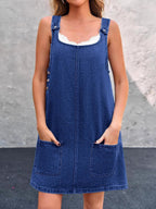 Lisa | Women's Casual Denim Overall Dress - image 6