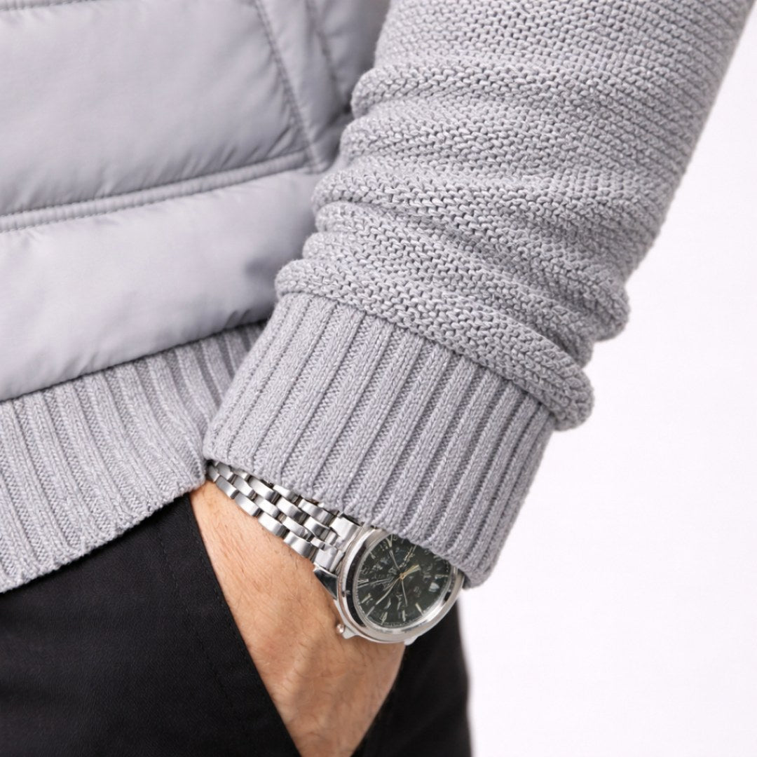 Logan | Men's Quilted Padded Jacket, Structured Everyday Jacket | The Dress Cellar