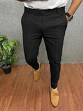 Ronald | Men's Slim-Fit Tapered Pants, Tailored Office Pants | The Dress Cellar