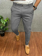 Ronald | Men's Slim-Fit Tapered Pants, Tailored Office Pants | The Dress Cellar