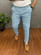Ronald | Men's Slim-Fit Tapered Pants, Tailored Office Pants | The Dress Cellar