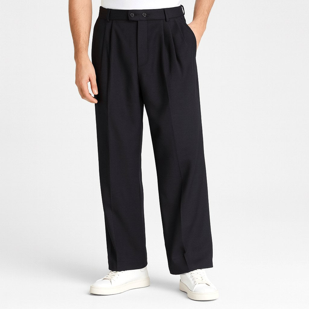 Nancy | Women's Breathable Wide-Leg Pants, Relaxed Fit Everyday Pants | The Dress Cellar