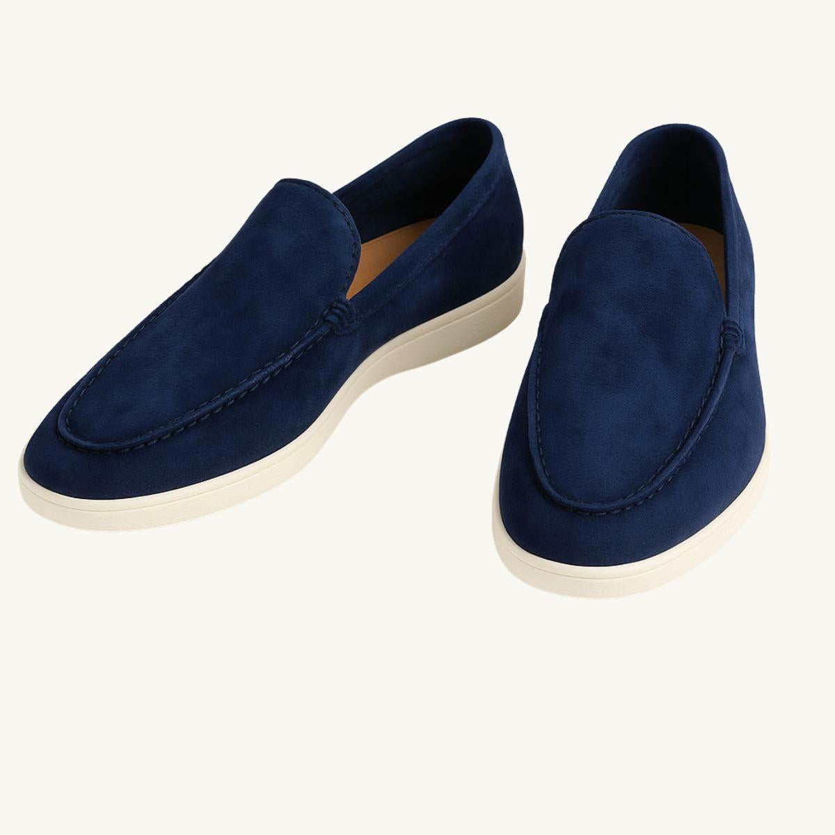 Paul | Men's Suede-Effect Slip-On Loafers, Comfortable Daily Wear Shoes | The Dress Cellar