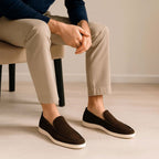 Paul | Men's Suede-Effect Slip-On Loafers, Comfortable Daily Wear Shoes | The Dress Cellar