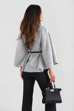 Andrea | Women's Oversized Wool Winter Coat, Cape Sleeve Jacket | The Dress Cellar