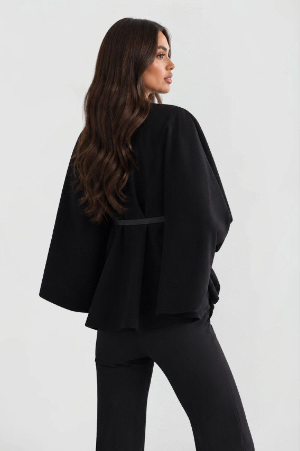 Andrea | Women's Oversized Wool Winter Coat, Cape Sleeve Jacket | The Dress Cellar