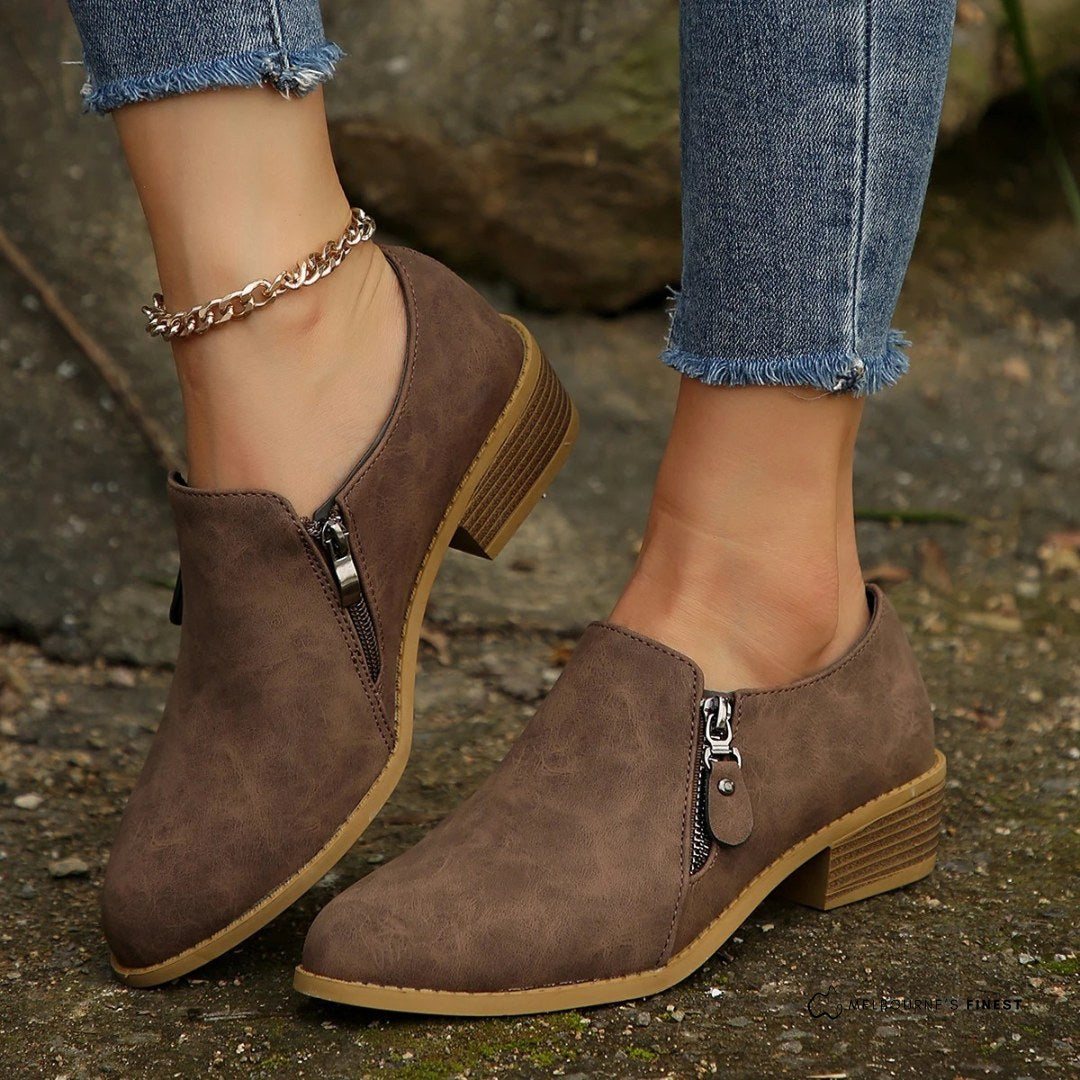 Mabel | Women's Orthopedic Boots, Supportive Everyday Boots | The Dress Cellar | Apricot