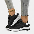 Madison | Women's Comfortable Everyday Sneakers - Black/White