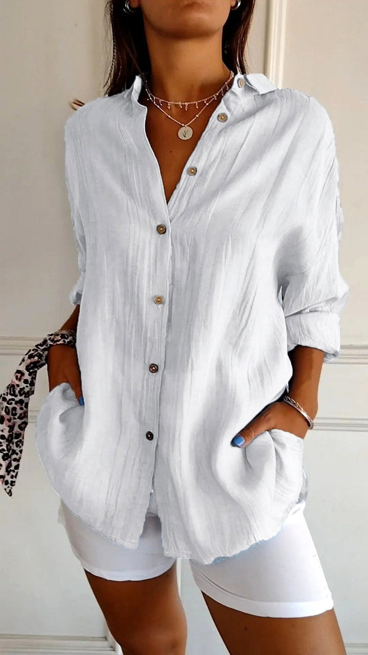 Madison | Women's Linen Button-Down Shirt - image 12