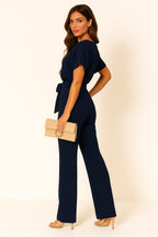 Makenna | Women's Ponte Knit Batwing Jumpsuit - image 8