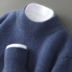 Malcolm | Men's Cashmere Pullover Jumper, Lightweight Knit Jumper | The Dress Cellar