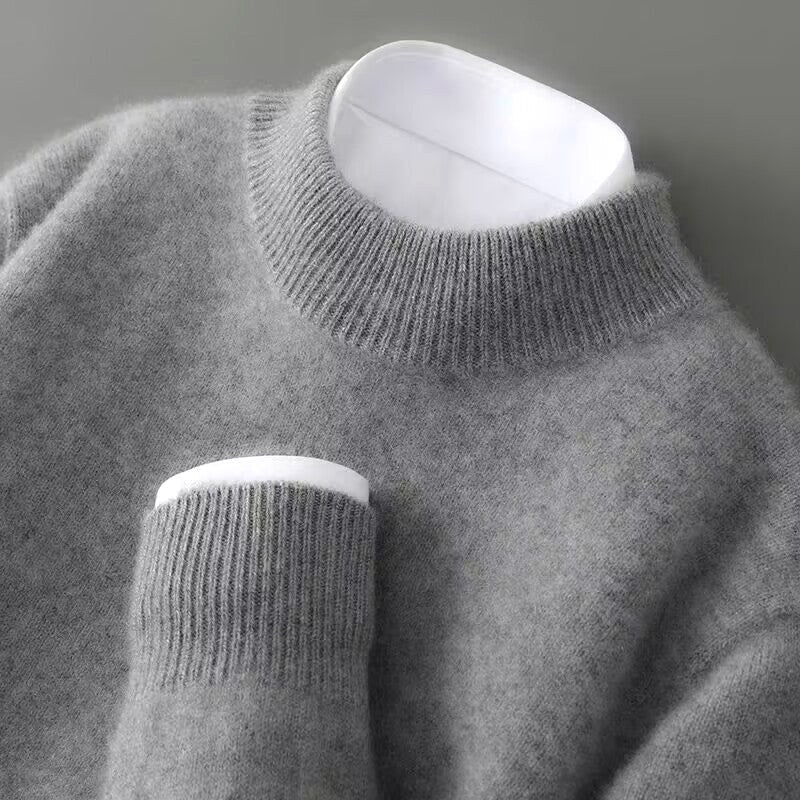 Malcolm | Men's Cashmere Pullover Jumper, Lightweight Knit Jumper | The Dress Cellar