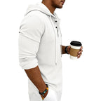 Joan | Women's Relaxed Hooded Sweatshirt, Drawstring Hood Sweater | The Dress Cellar