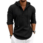 Joan | Women's Relaxed Hooded Sweatshirt, Drawstring Hood Sweater | The Dress Cellar