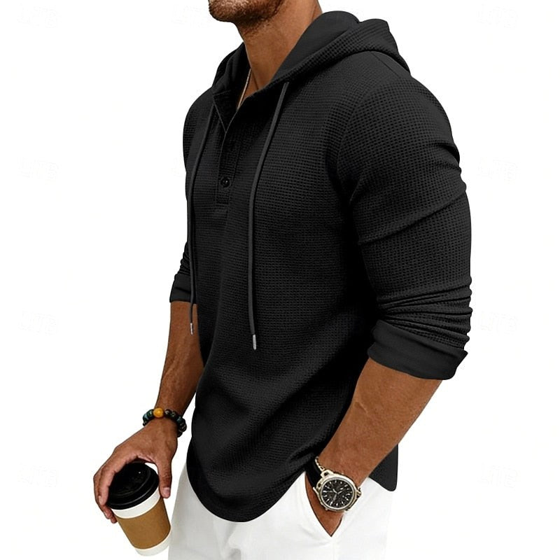Joan | Women's Relaxed Hooded Sweatshirt, Drawstring Hood Sweater | The Dress Cellar