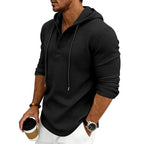 Joan | Women's Relaxed Hooded Sweatshirt, Drawstring Hood Sweater | The Dress Cellar