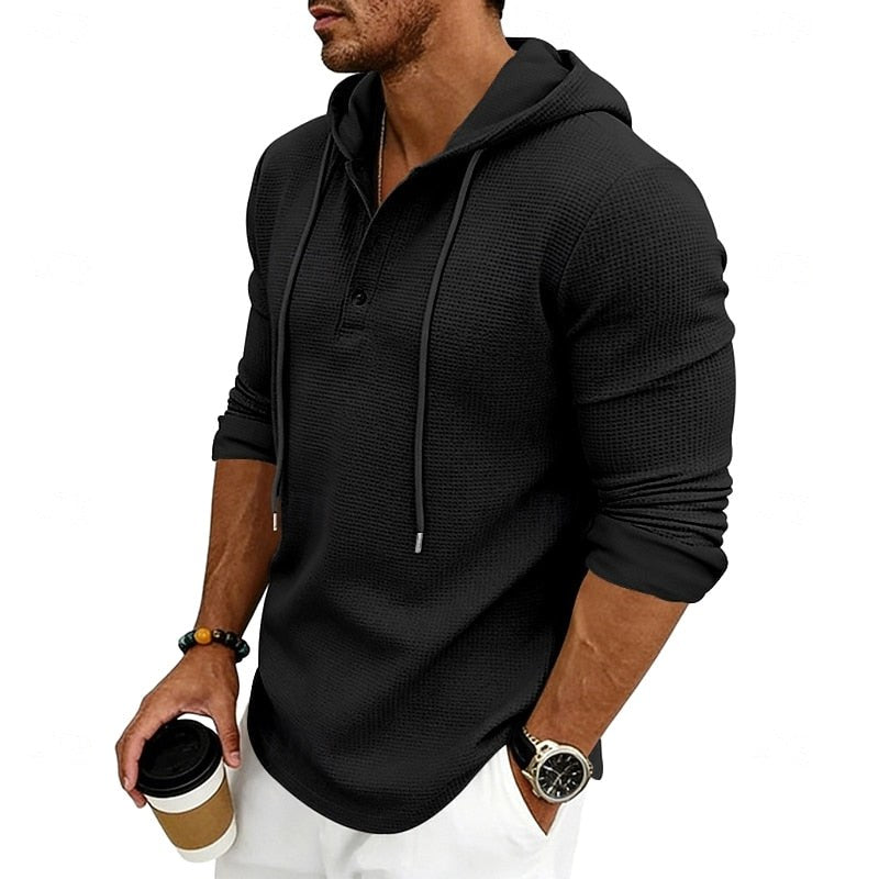Joan | Women's Relaxed Hooded Sweatshirt, Drawstring Hood Sweater | The Dress Cellar