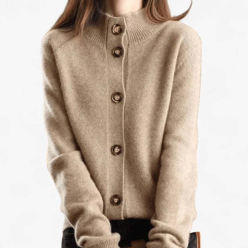 Mallory | Women's Cashmere Cardigan, Classic Button-Front Cardigan | The Dress Cellar