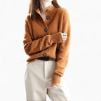 Mallory | Women's Cashmere Cardigan, Classic Button-Front Cardigan | The Dress Cellar