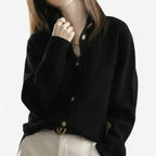 Mallory | Women's Cashmere Cardigan, Classic Button-Front Cardigan | The Dress Cellar