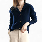 Mallory | Women's Cashmere Cardigan, Classic Button-Front Cardigan | The Dress Cellar