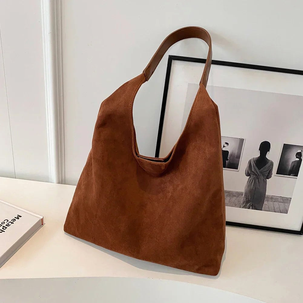 Manon | Women's Relaxed Shoulder Tote Bag, Spacious Travel Tote | The Dress Cellar | Brown