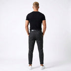 Mark | Men's Windowpane-Pattern Trousers – Elegant Business Trousers | The Dress Cellar