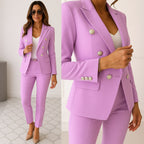 Marion | Women's Slim-Fit Two-Piece Blazer Suit – Elegant Trouser Suit | The Dress Cellar