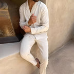 Marcus | Men's Two-Piece Set with Polo Shirt and Pants, Lightweight Set | The Dress Cellar