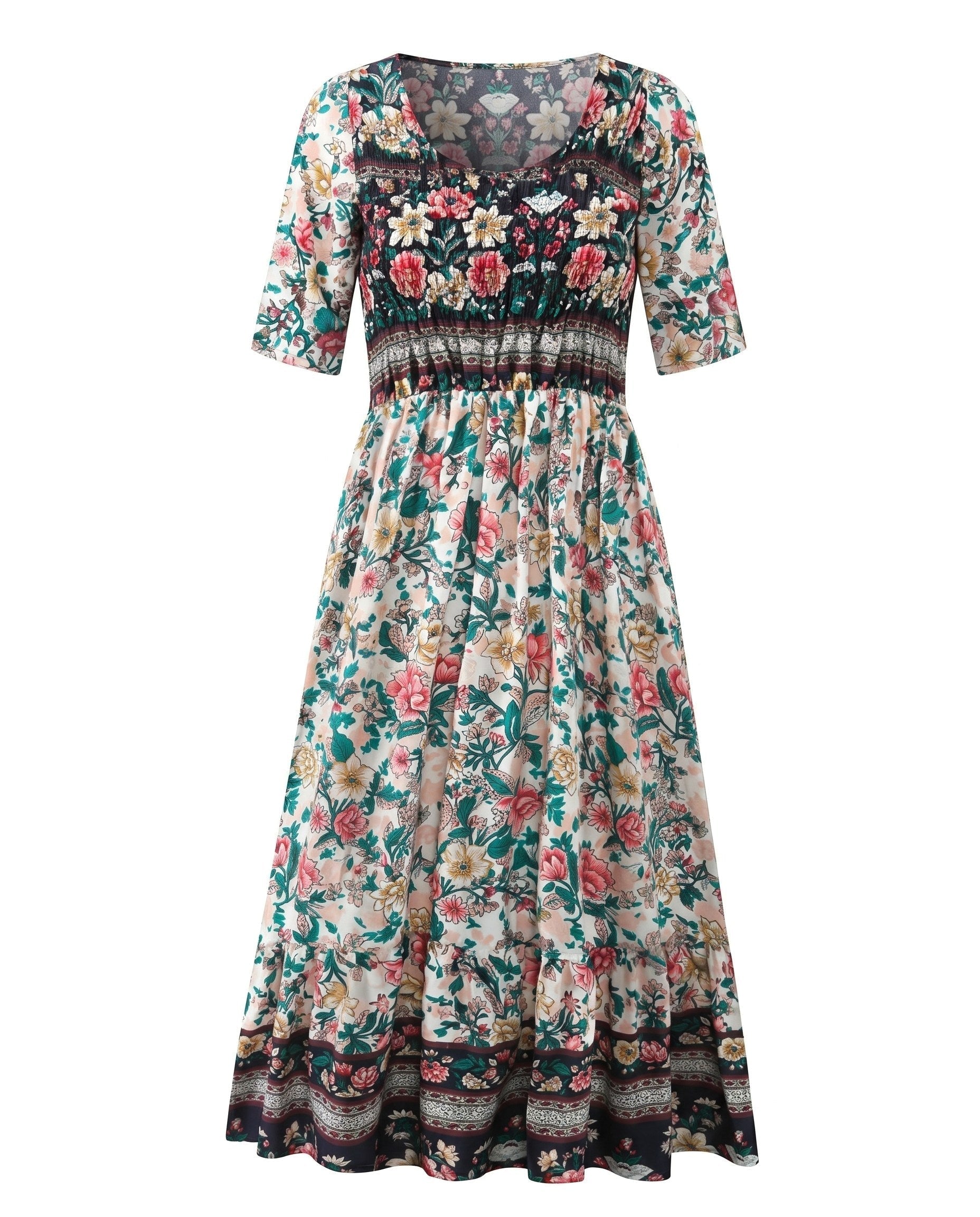 Marlowe | Women's Boho Print Midi Dress - image 10