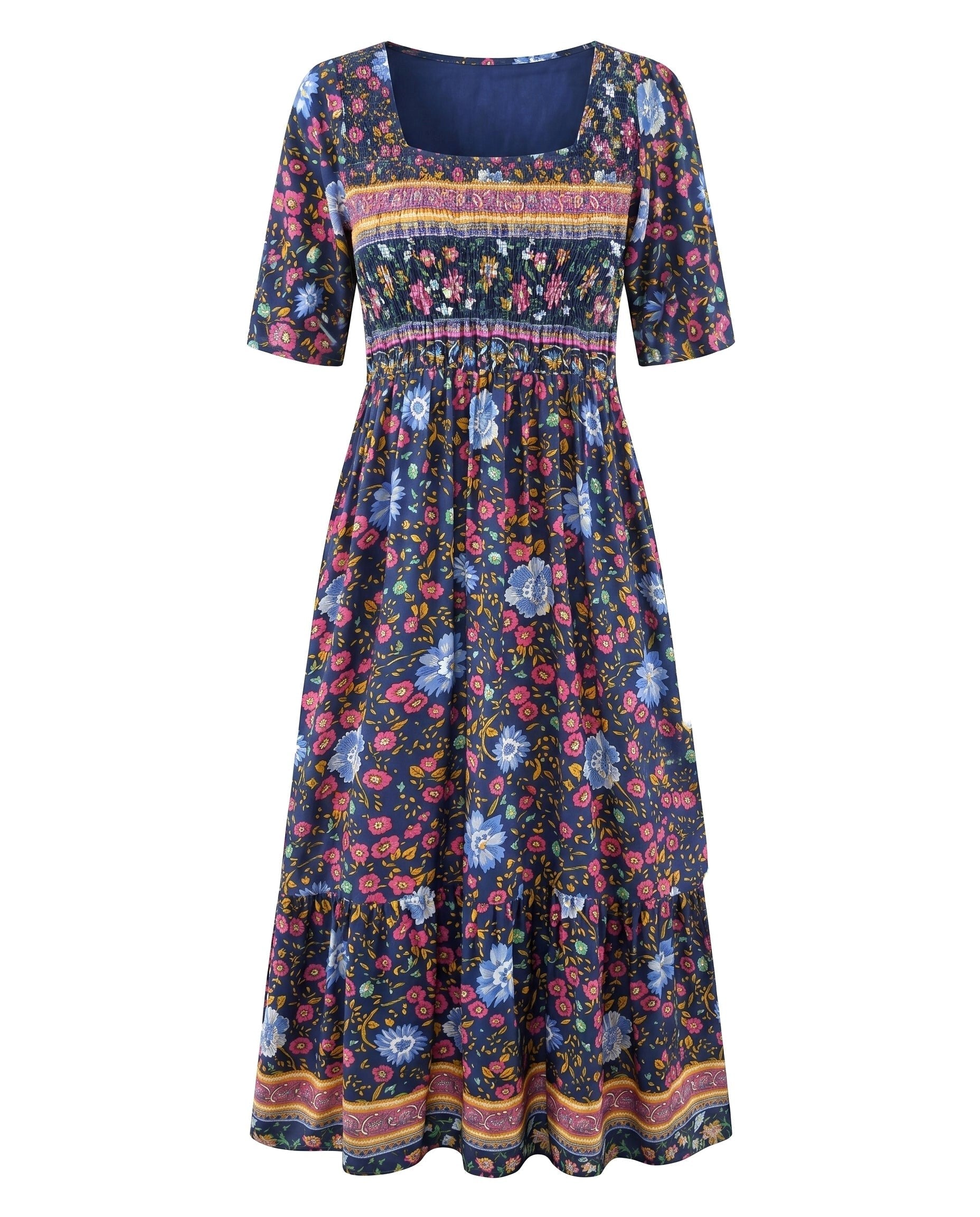Marlowe | Women's Boho Print Midi Dress - image 11
