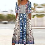 Marlowe | Women's Boho Print Midi Dress - image 13