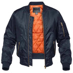 Donald | Men's Bomber Jacket with Front Pockets, Zip Fastening Urban Jacket | The Dress Cellar