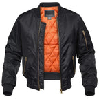 Donald | Men's Bomber Jacket with Front Pockets, Zip Fastening Urban Jacket | The Dress Cellar