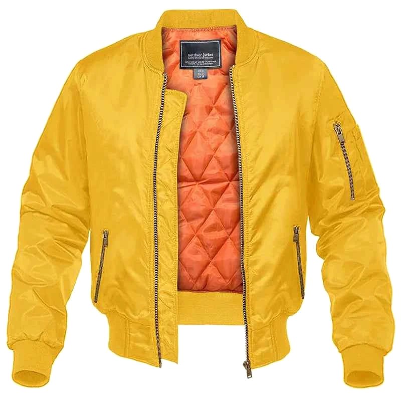 Donald | Men's Bomber Jacket with Front Pockets, Zip Fastening Urban Jacket | The Dress Cellar